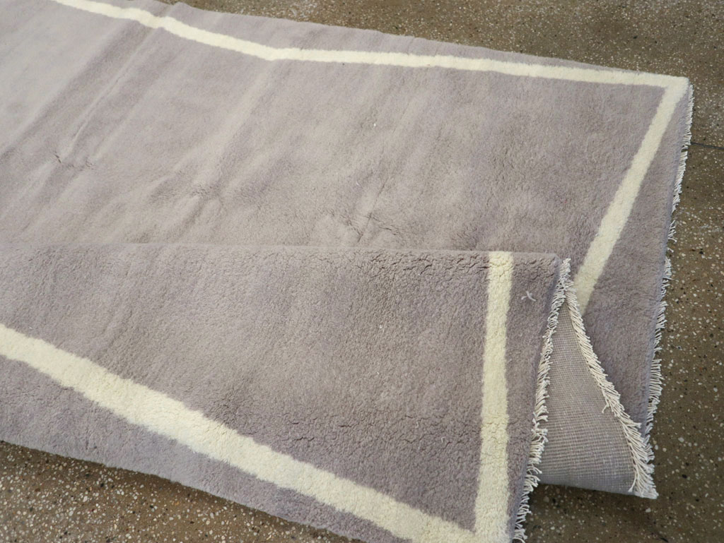 Modern Turkish Art Deco Wide Gallery Runner, No.31960 - Gss