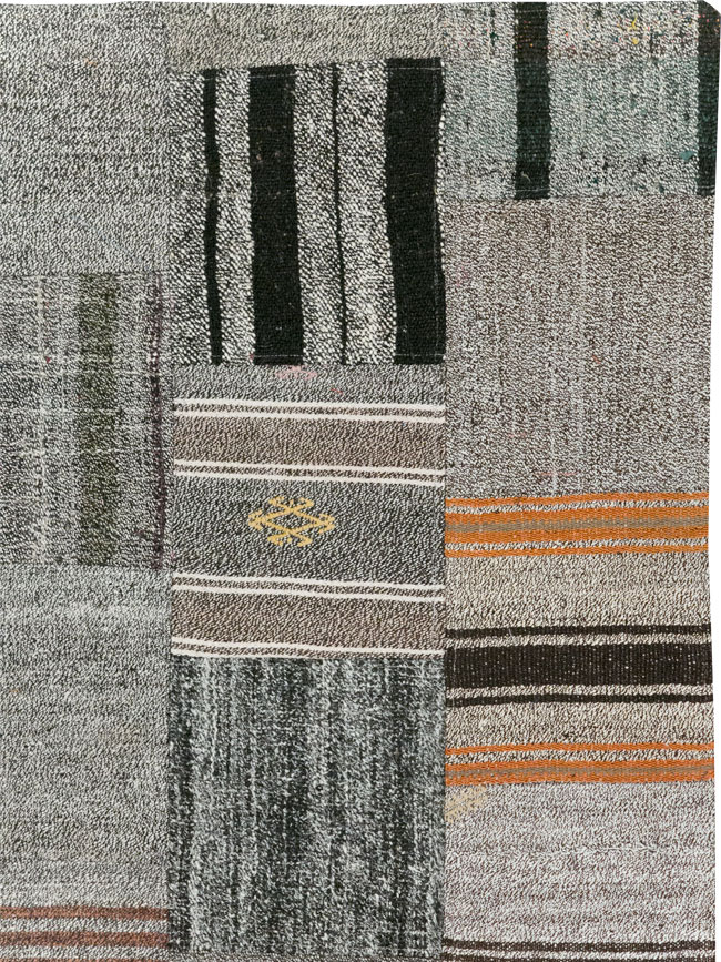Contemporary Turkish Flatweave Small Room Size Carpet, No.31962 - Gss