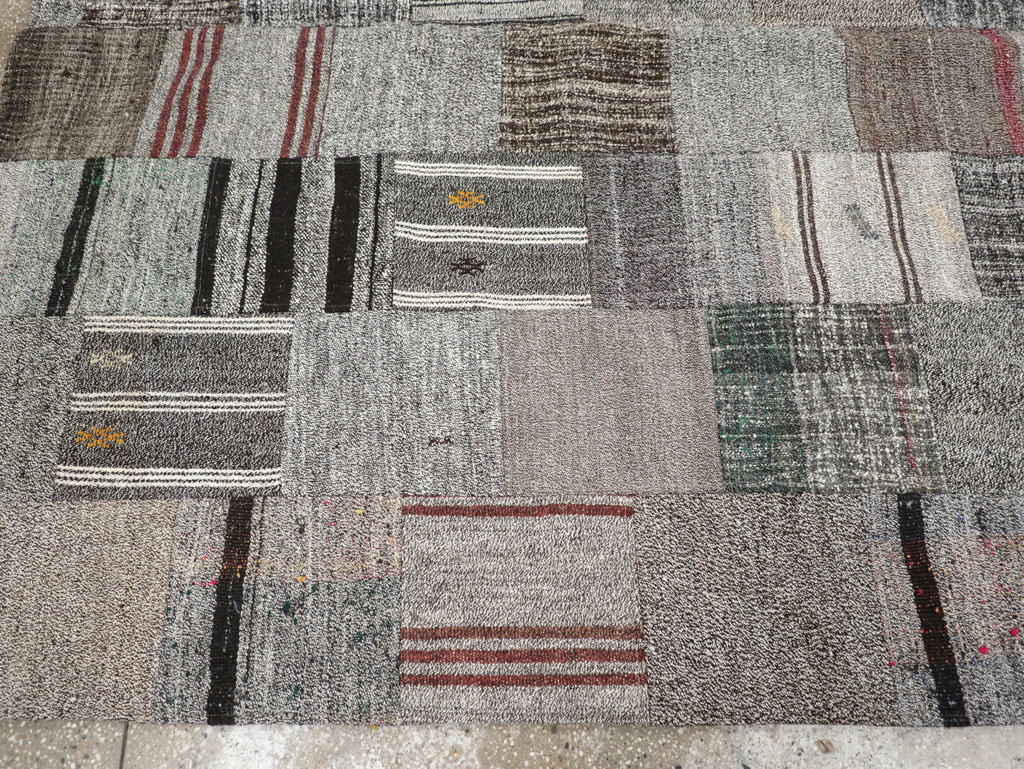Contemporary Turkish Flatweave Small Room Size Carpet, No.31962 - Gss