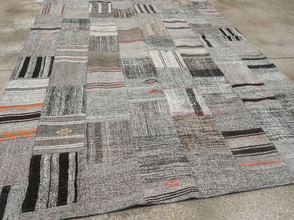 Contemporary Turkish Flatweave Small Room Size Carpet, No.31962 - Gss