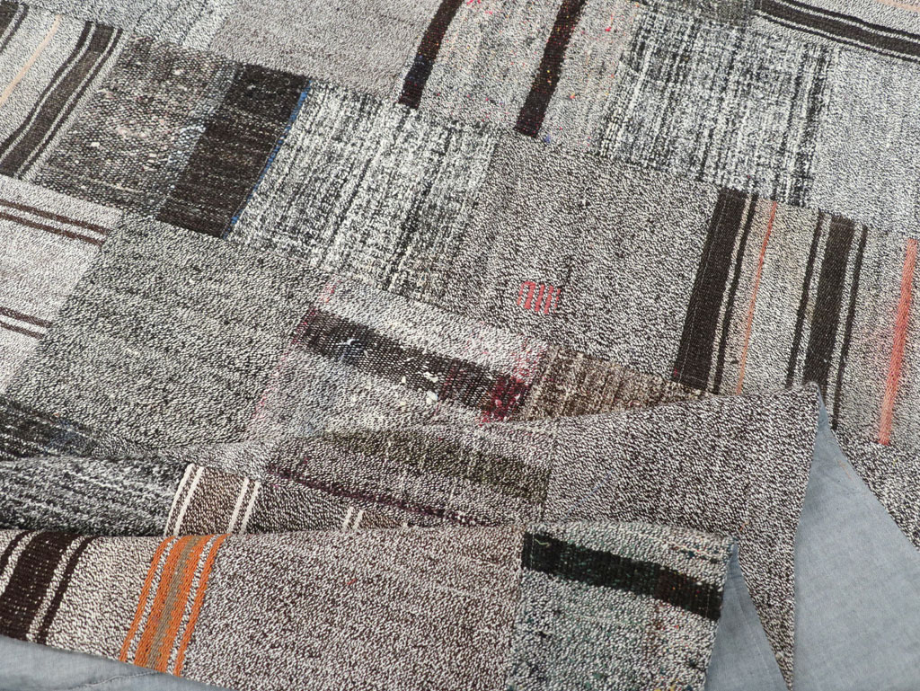 Contemporary Turkish Flatweave Small Room Size Carpet, No.31962 - Gss