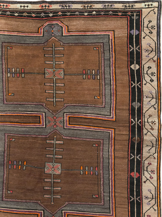 Vintage Turkish Anatolian Tribal Large Carpet, No.31963 - Gss