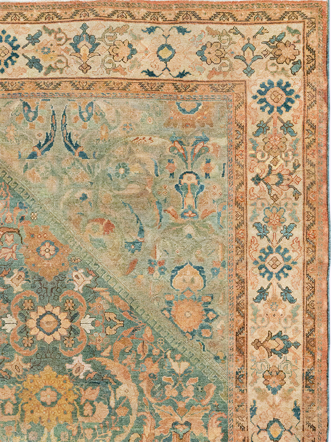 Antique Persian Mahal Room Size Carpet, No.31964 - Gss