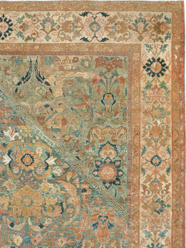Antique Persian Mahal Room Size Carpet, No.31964 - Gss
