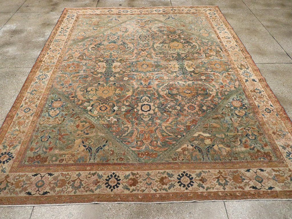 Antique Persian Mahal Room Size Carpet, No.31964 - Gss