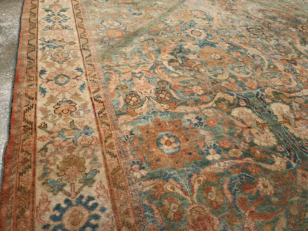 Antique Persian Mahal Room Size Carpet, No.31964 - Gss