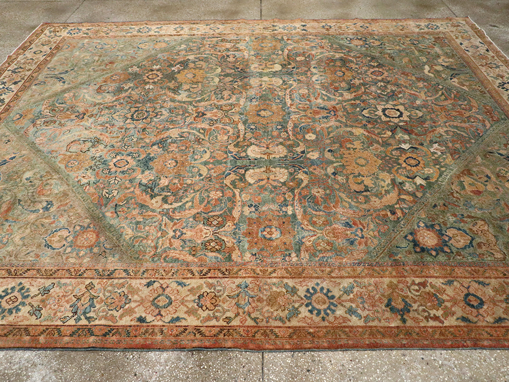 Antique Persian Mahal Room Size Carpet, No.31964 - Gss