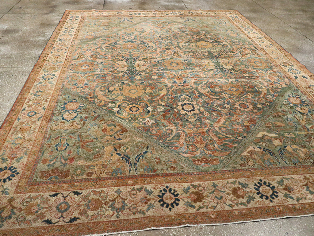 Antique Persian Mahal Room Size Carpet, No.31964 - Gss