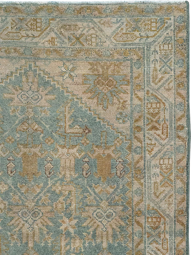 Vintage Persian Malayer Throw Rug, No.31967 - Gss