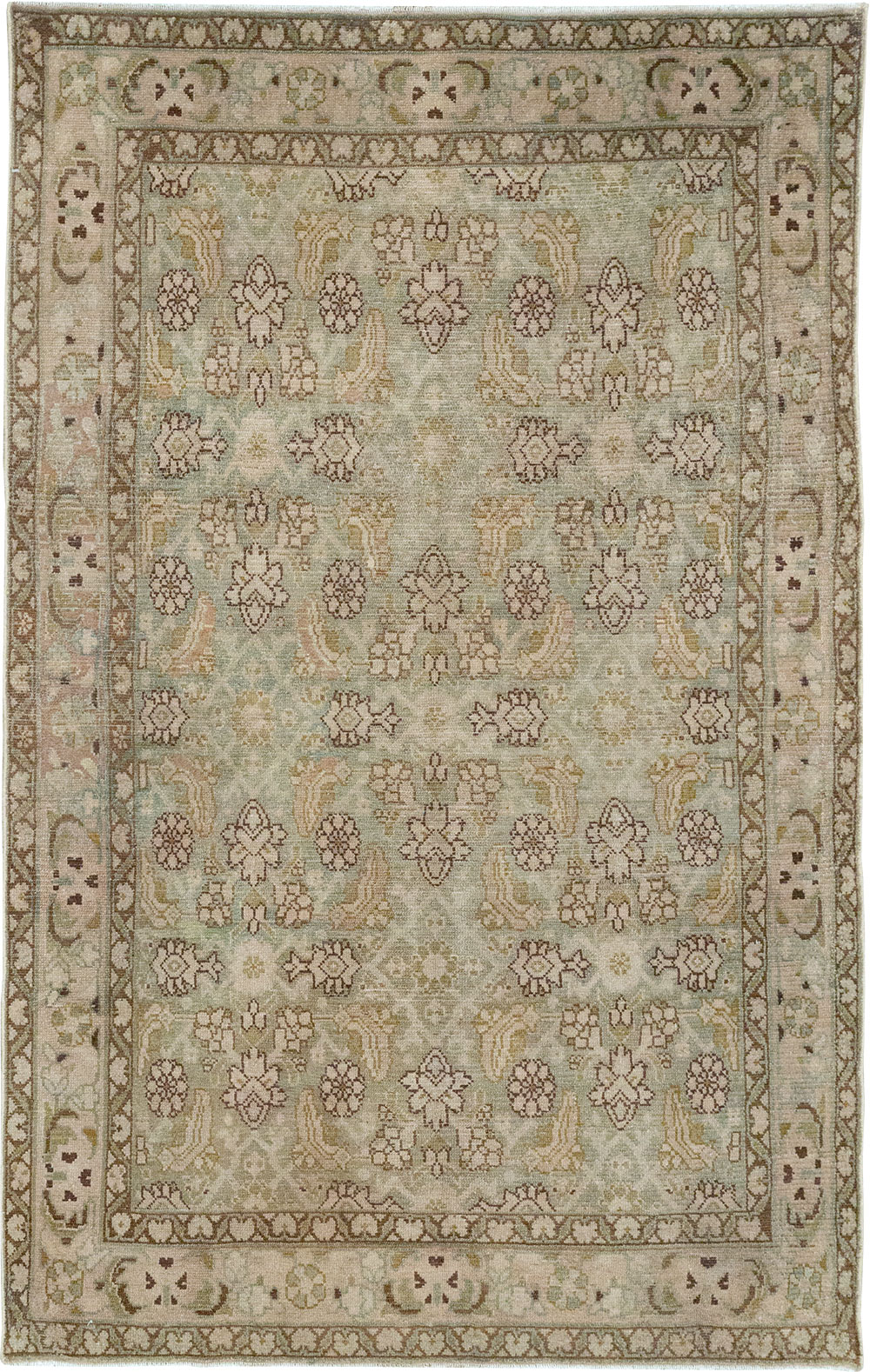 Vintage Persian Malayer Throw Rug, No.31969 - Gss