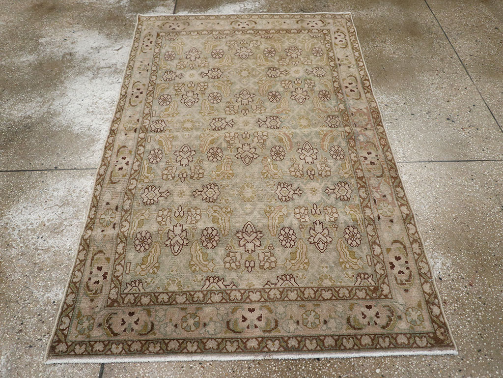 Vintage Persian Malayer Throw Rug, No.31969 - Gss