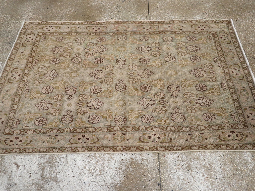 Vintage Persian Malayer Throw Rug, No.31969 - Gss