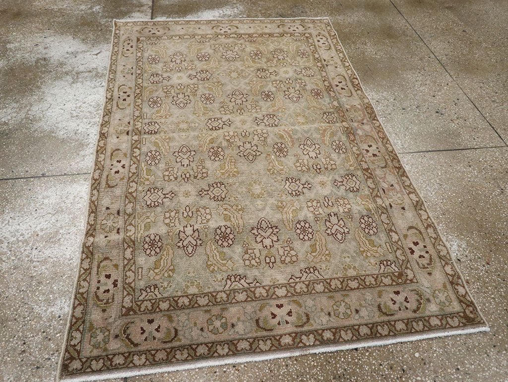 Vintage Persian Malayer Throw Rug, No.31969 - Gss