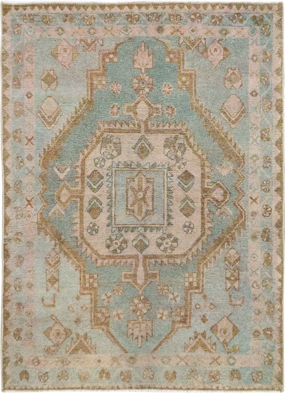 Vintage Persian Malayer Throw Rug, No.31970 - Gss