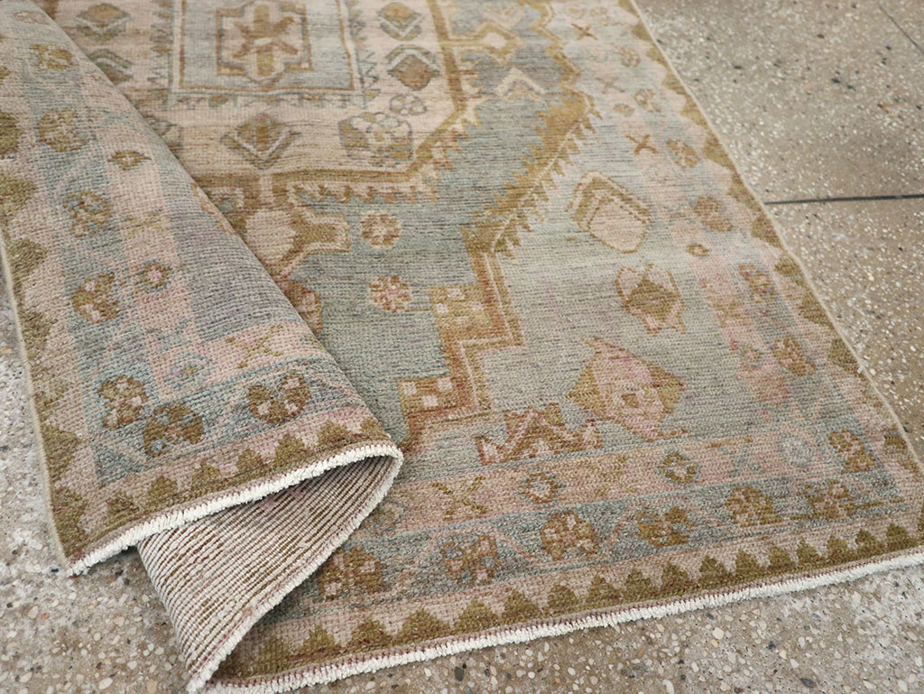 Vintage Persian Malayer Throw Rug, No.31970 - Gss