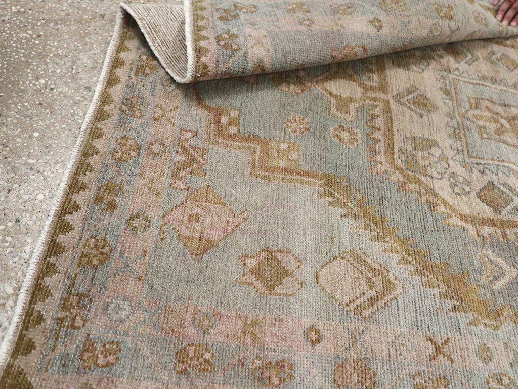 Vintage Persian Malayer Throw Rug, No.31970 - Gss