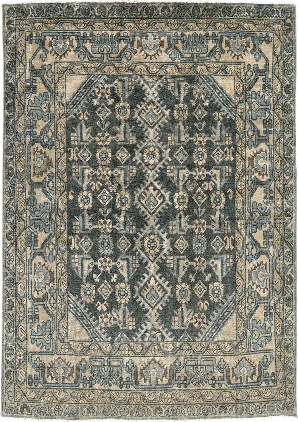 Vintage Persian Malayer Throw Rug, No.31972 - Gss