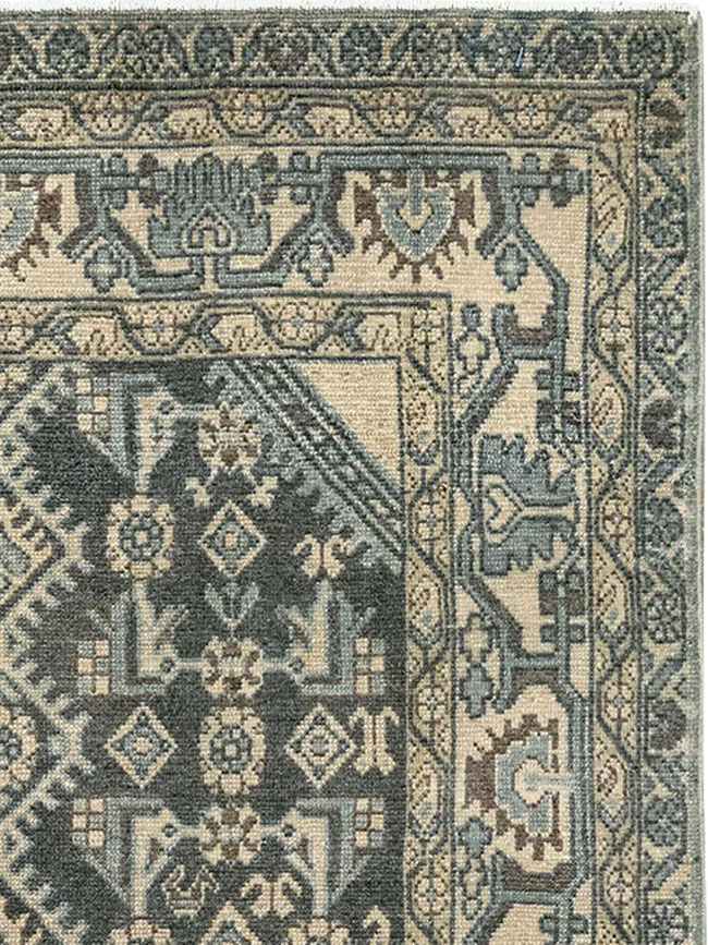 Vintage Persian Malayer Throw Rug, No.31972 - Gss