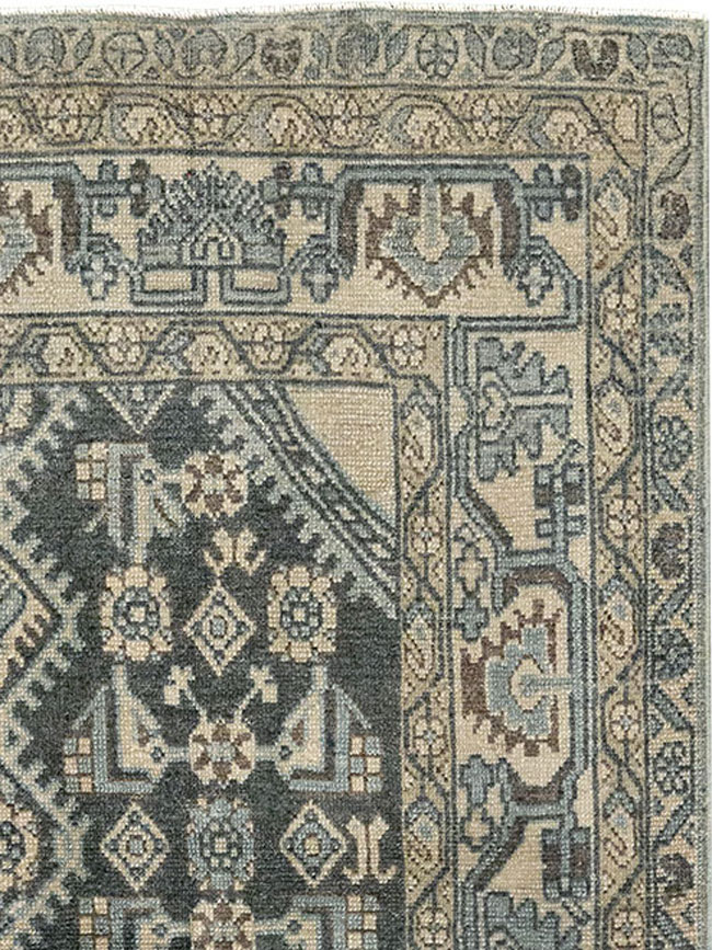 Vintage Persian Malayer Throw Rug, No.31972 - Gss