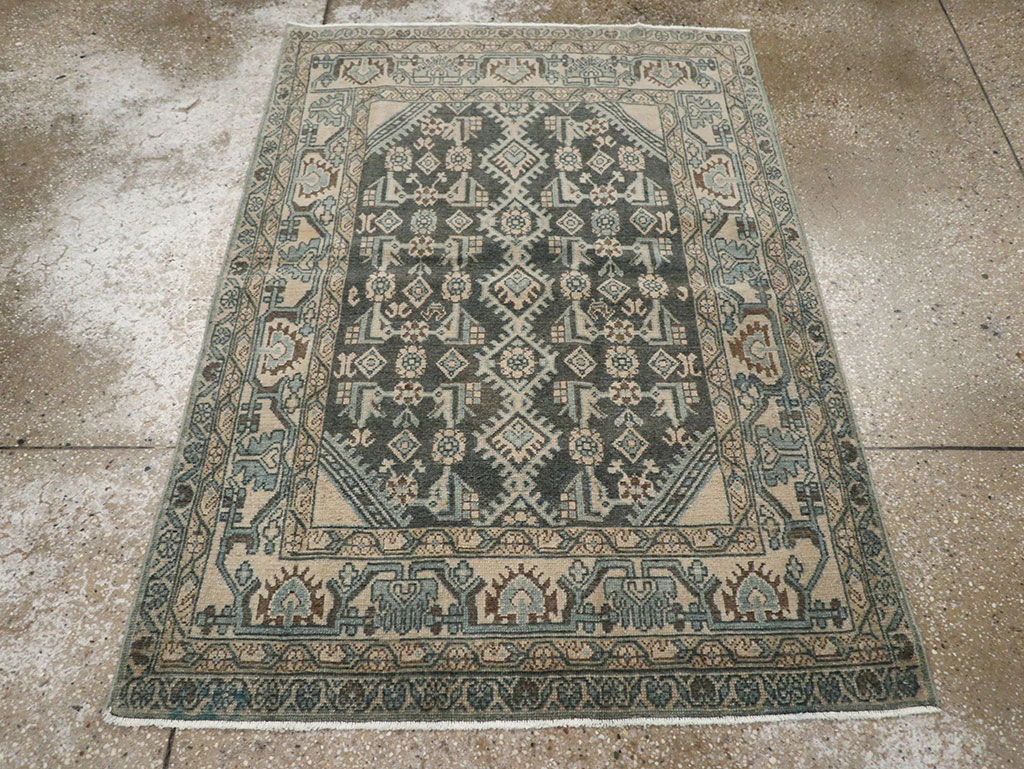 Vintage Persian Malayer Throw Rug, No.31972 - Gss
