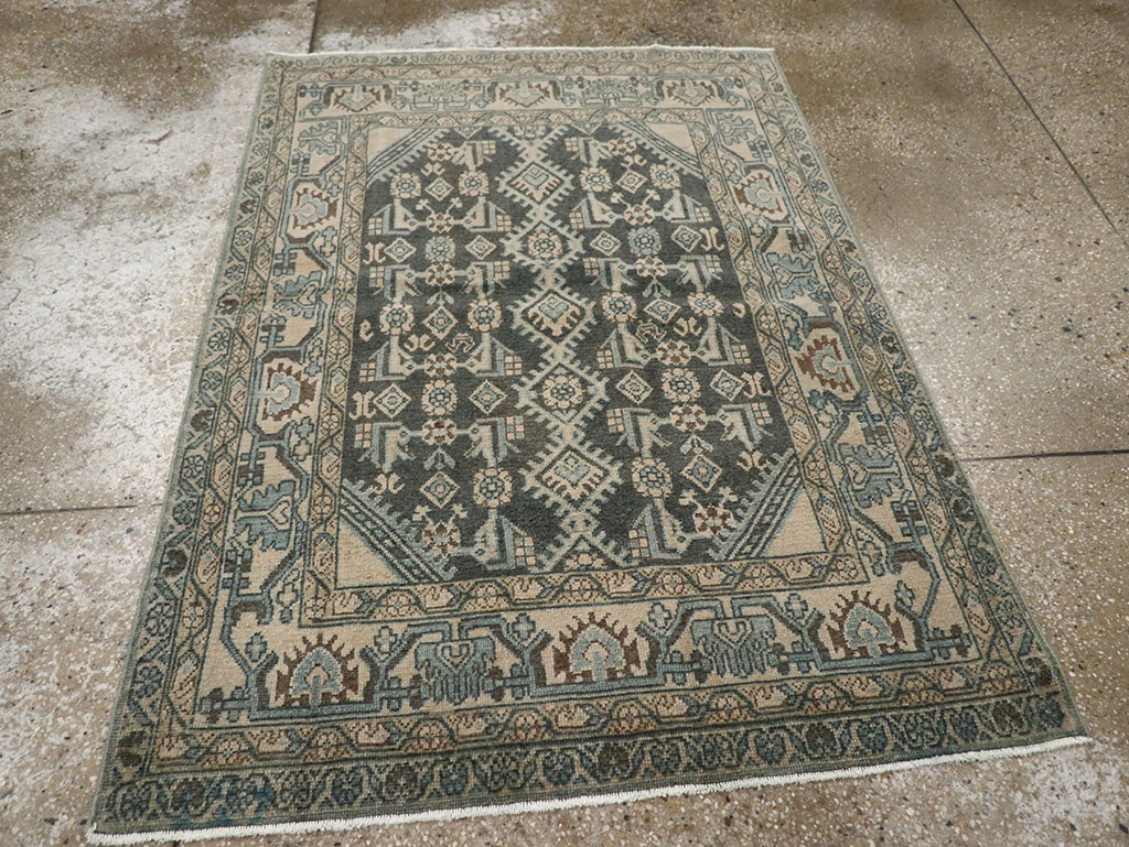 Vintage Persian Malayer Throw Rug, No.31972 - Gss