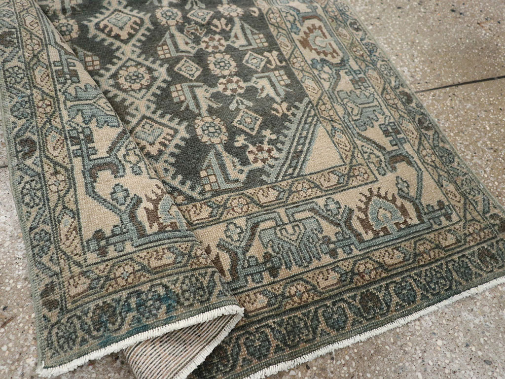 Vintage Persian Malayer Throw Rug, No.31972 - Gss