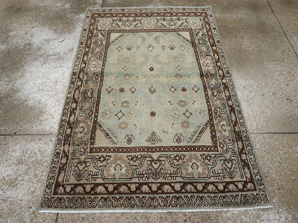 Vintage Persian Malayer Throw Rug, No.31973 - Gss