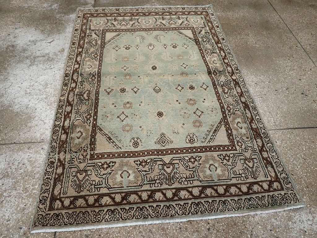Vintage Persian Malayer Throw Rug, No.31973 - Gss