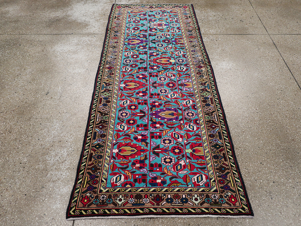 Vintage Persian Malayer Throw Rug, No.31975 - Gss