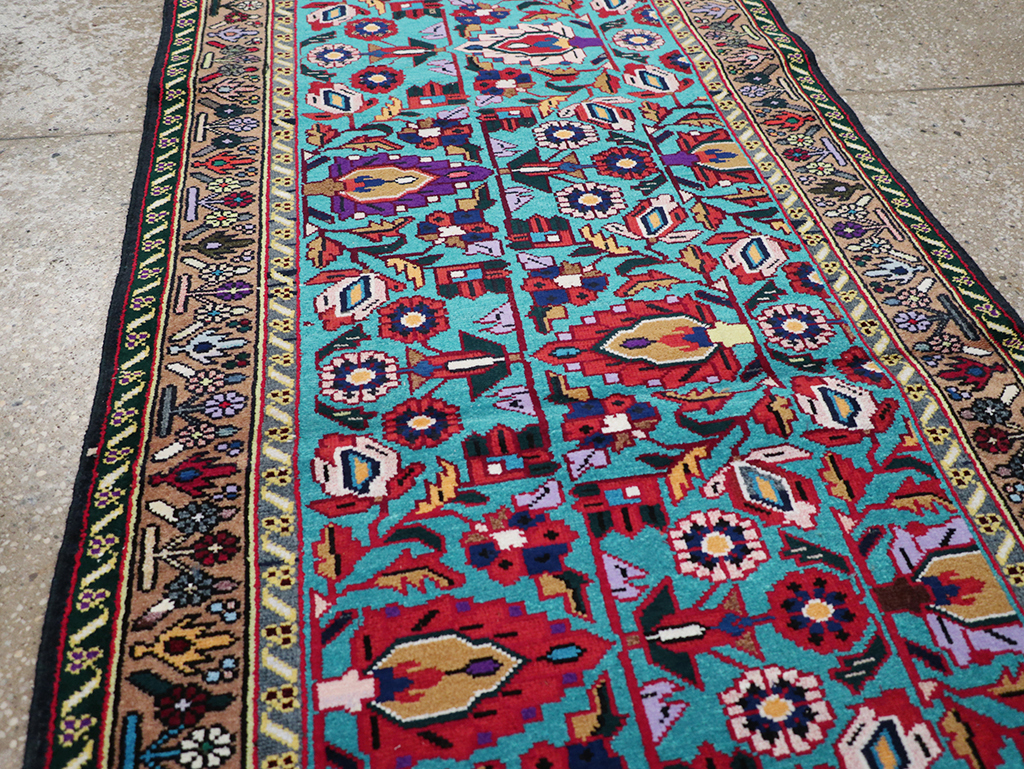 Vintage Persian Malayer Throw Rug, No.31975 - Gss