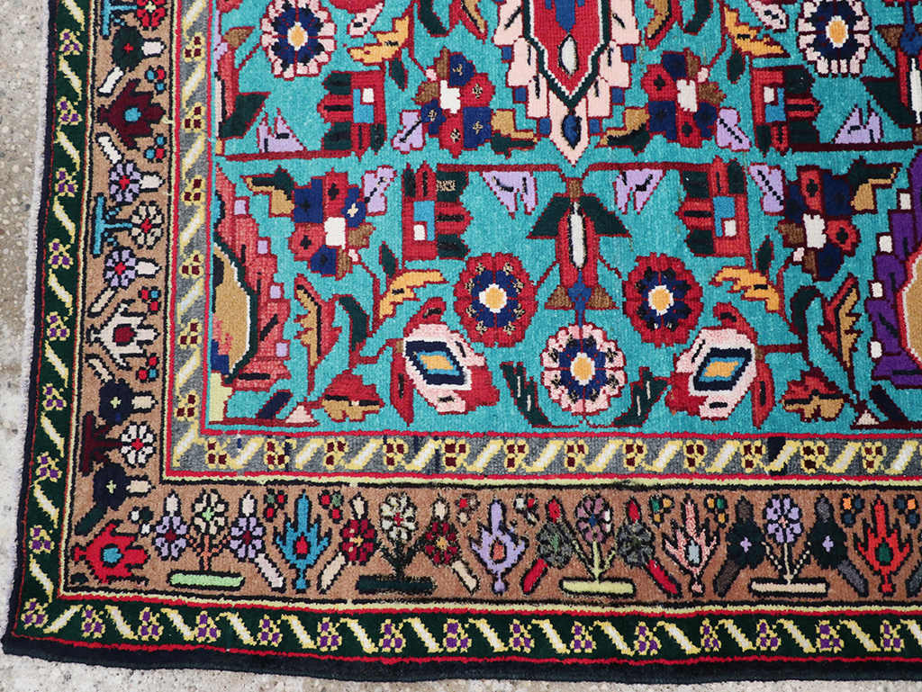 Vintage Persian Malayer Throw Rug, No.31975 - Gss