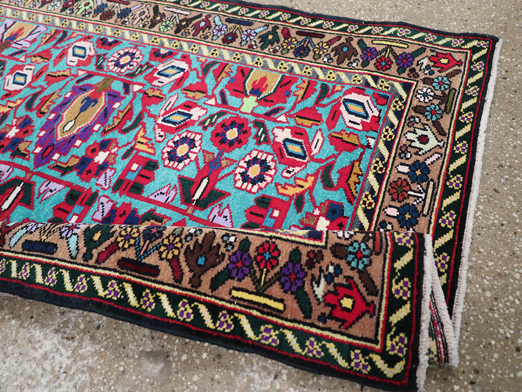 Vintage Persian Malayer Throw Rug, No.31975 - Gss