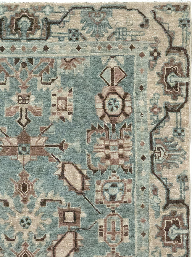 Vintage Persian Malayer Throw Rug, No.31976 - Gss