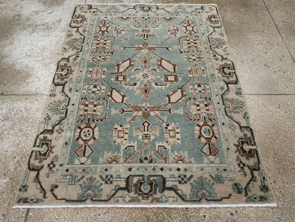 Vintage Persian Malayer Throw Rug, No.31976 - Gss