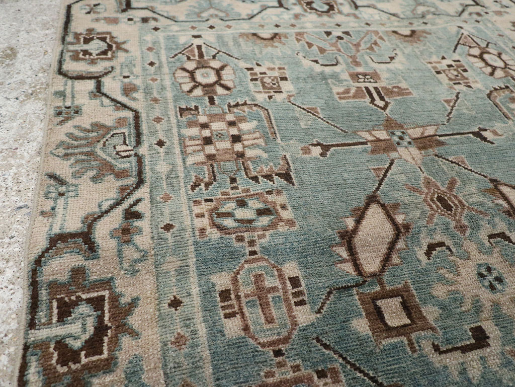 Vintage Persian Malayer Throw Rug, No.31976 - Gss