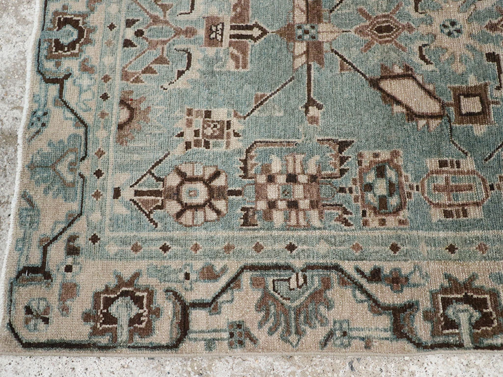 Vintage Persian Malayer Throw Rug, No.31976 - Gss
