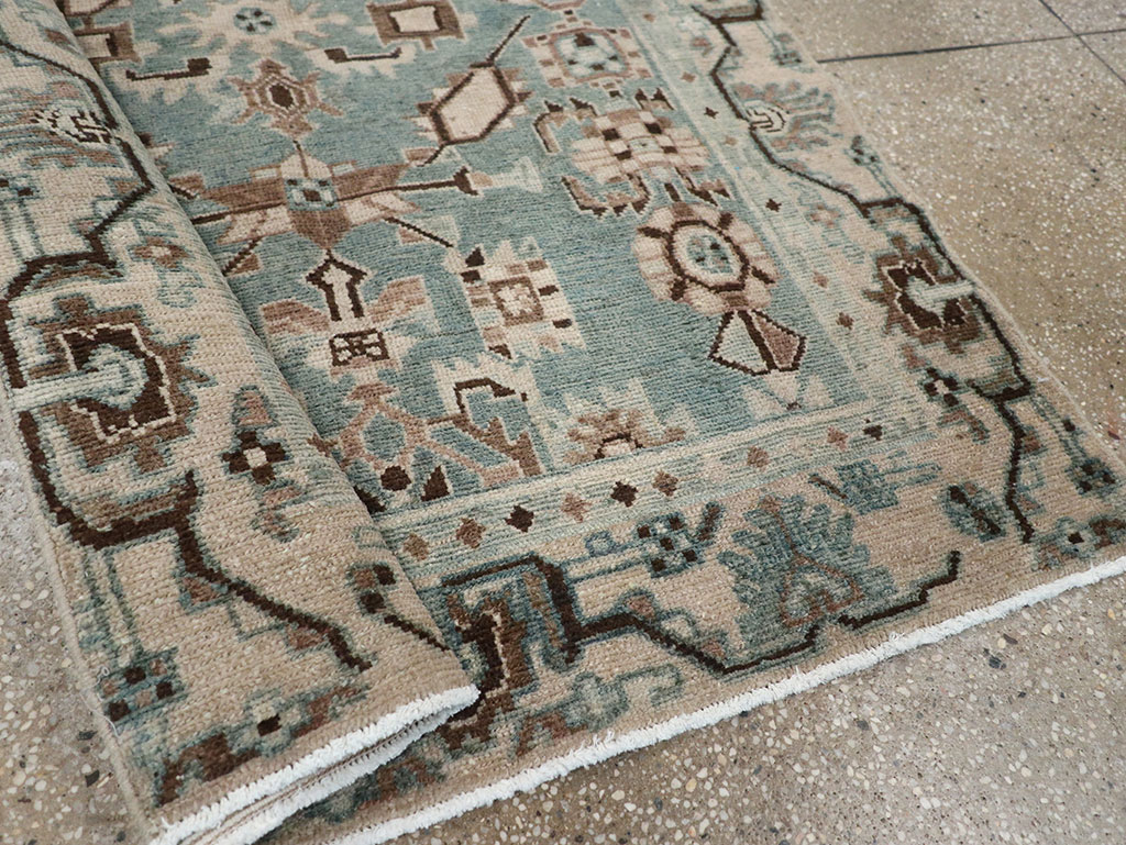 Vintage Persian Malayer Throw Rug, No.31976 - Gss