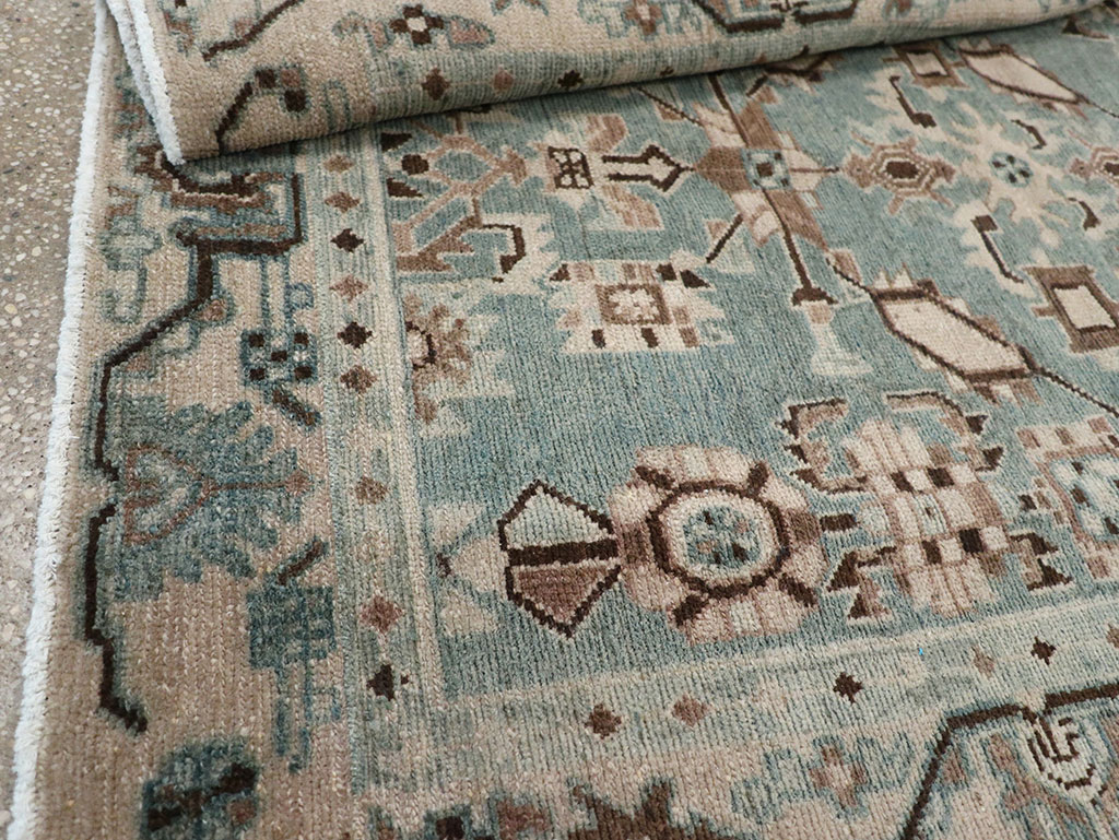 Vintage Persian Malayer Throw Rug, No.31976 - Gss