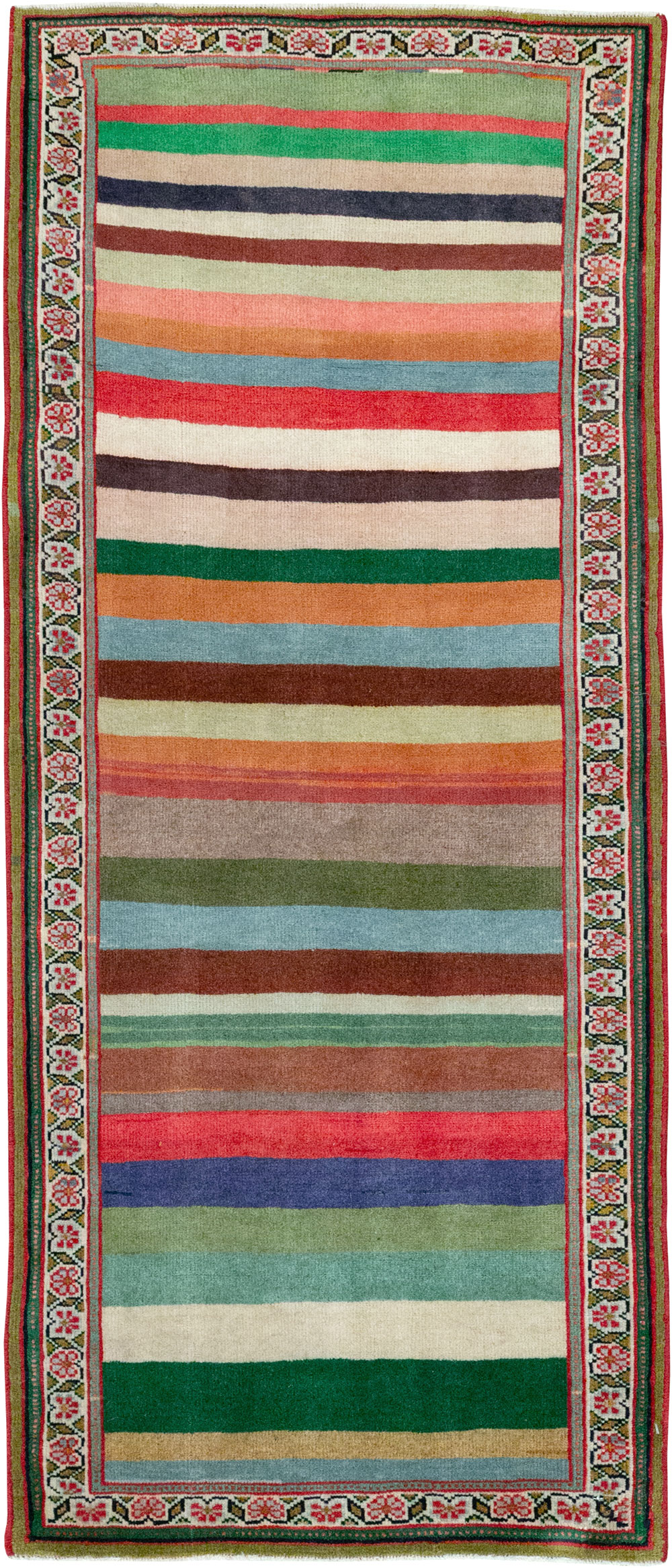 Vintage Persian Mahal Throw Rug, No.31978 - Gss