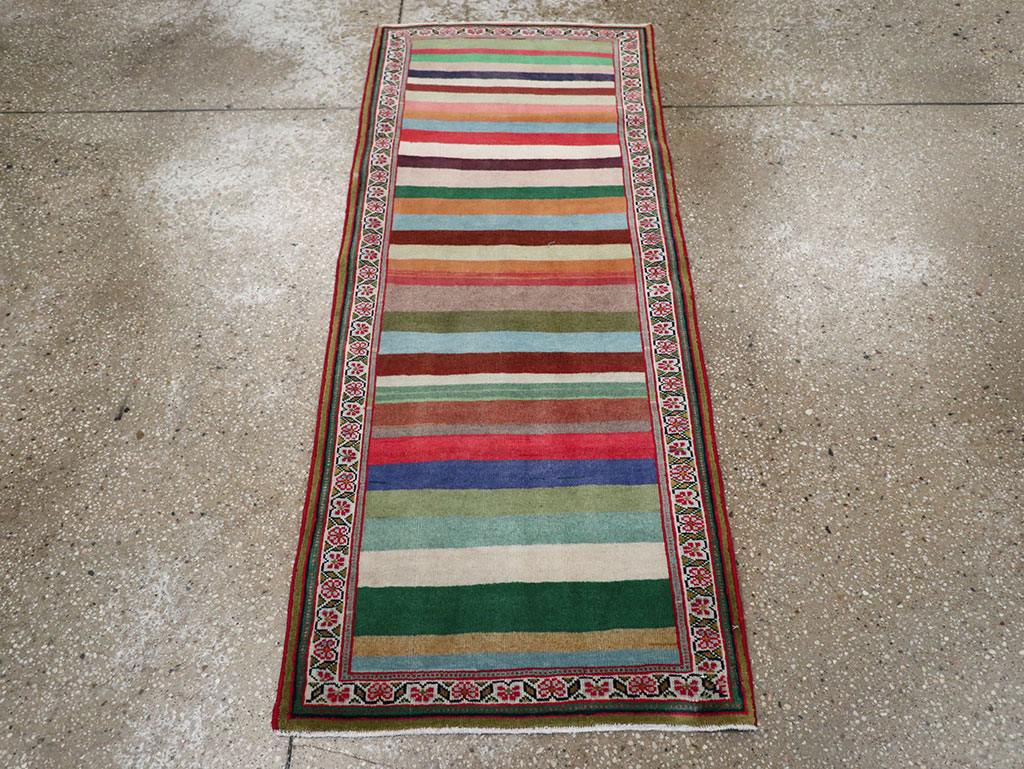 Vintage Persian Mahal Throw Rug, No.31978 - Gss