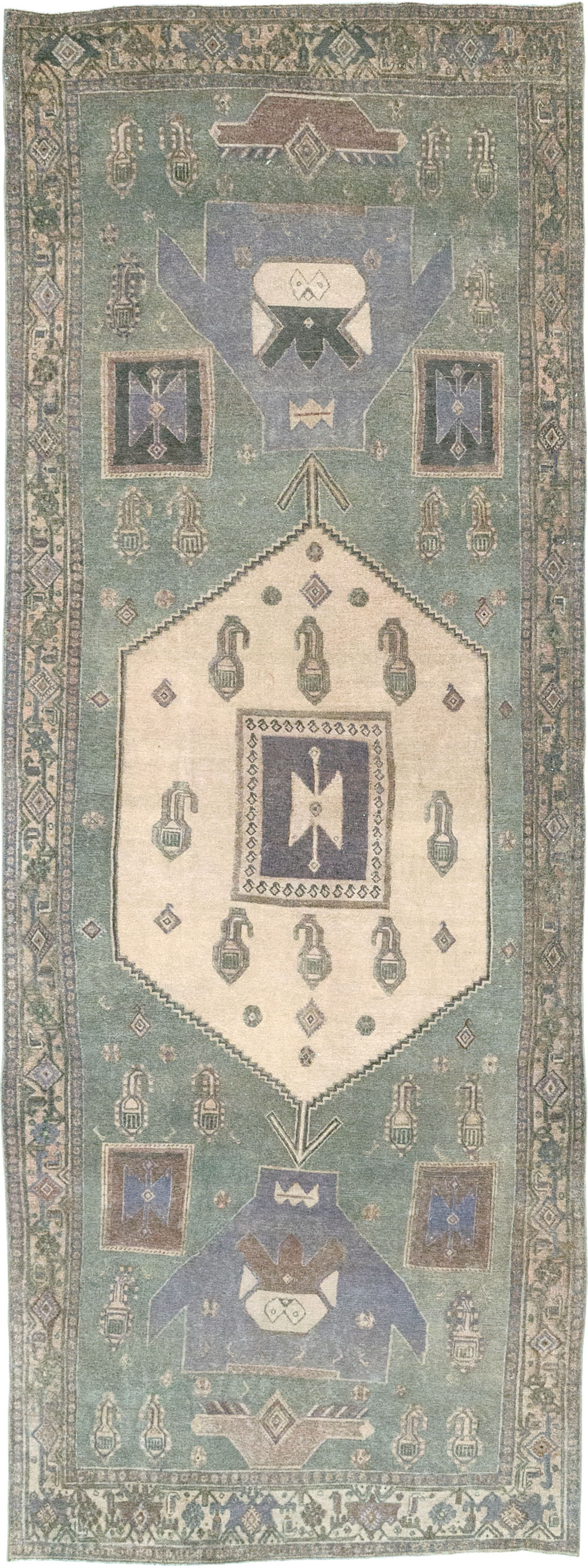 Vintage Persian Bidjar Runner, No.31979 - Gss