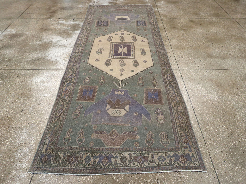Vintage Persian Bidjar Runner, No.31979 - Gss