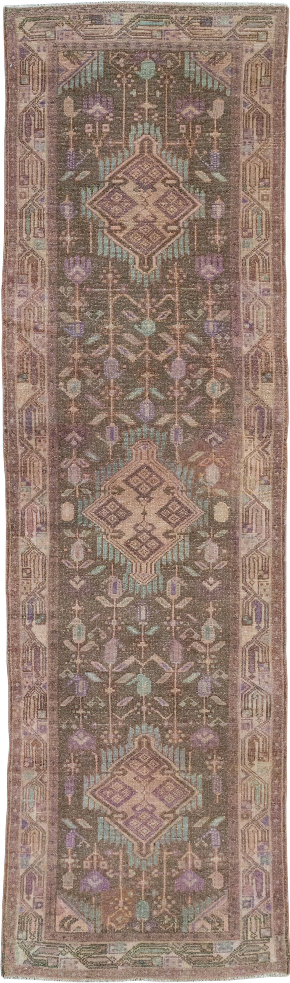 Vintage Persian Malayer Runner, No.31980 - Gss