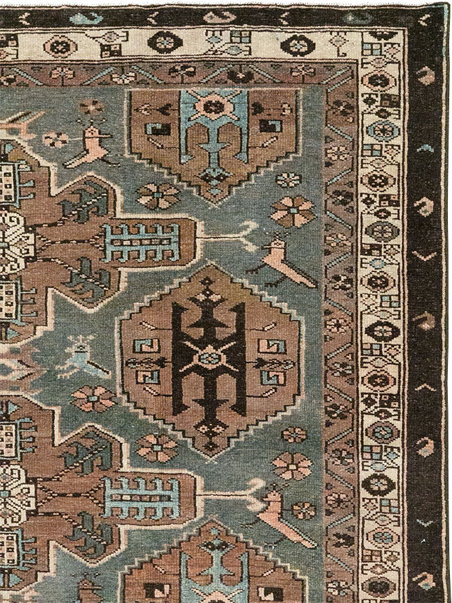Antique Persian Malayer Accent Rug, No.31982 - Gss