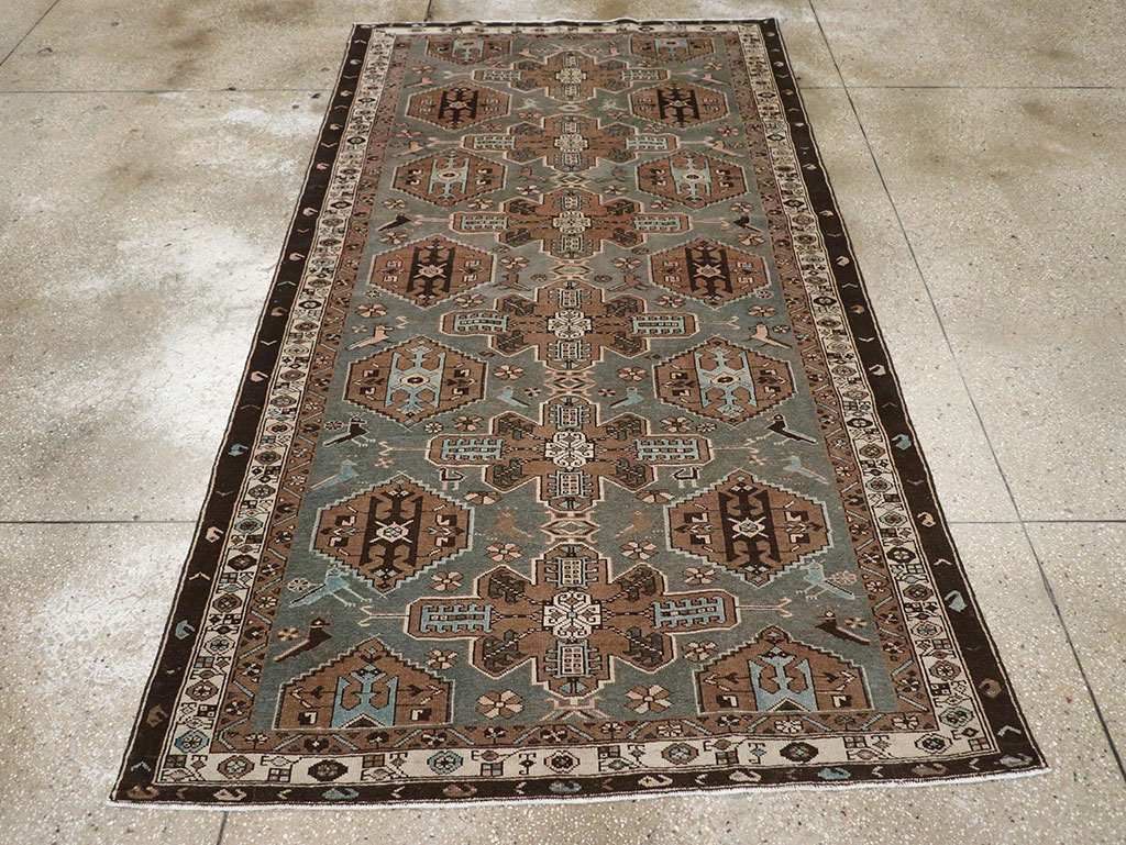 Antique Persian Malayer Accent Rug, No.31982 - Gss