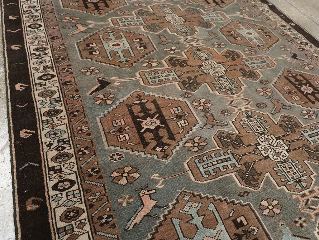 Antique Persian Malayer Accent Rug, No.31982 - Gss