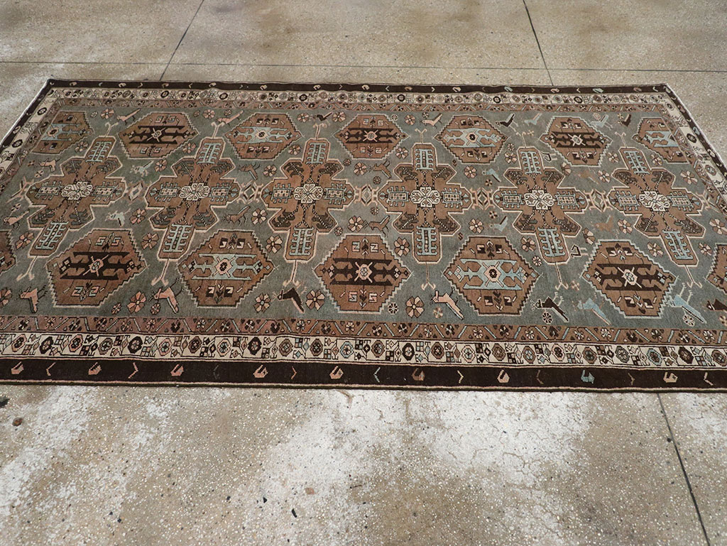 Antique Persian Malayer Accent Rug, No.31982 - Gss