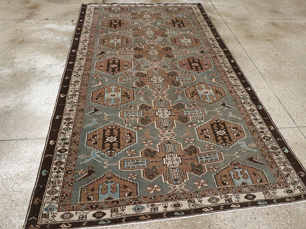 Antique Persian Malayer Accent Rug, No.31982 - Gss
