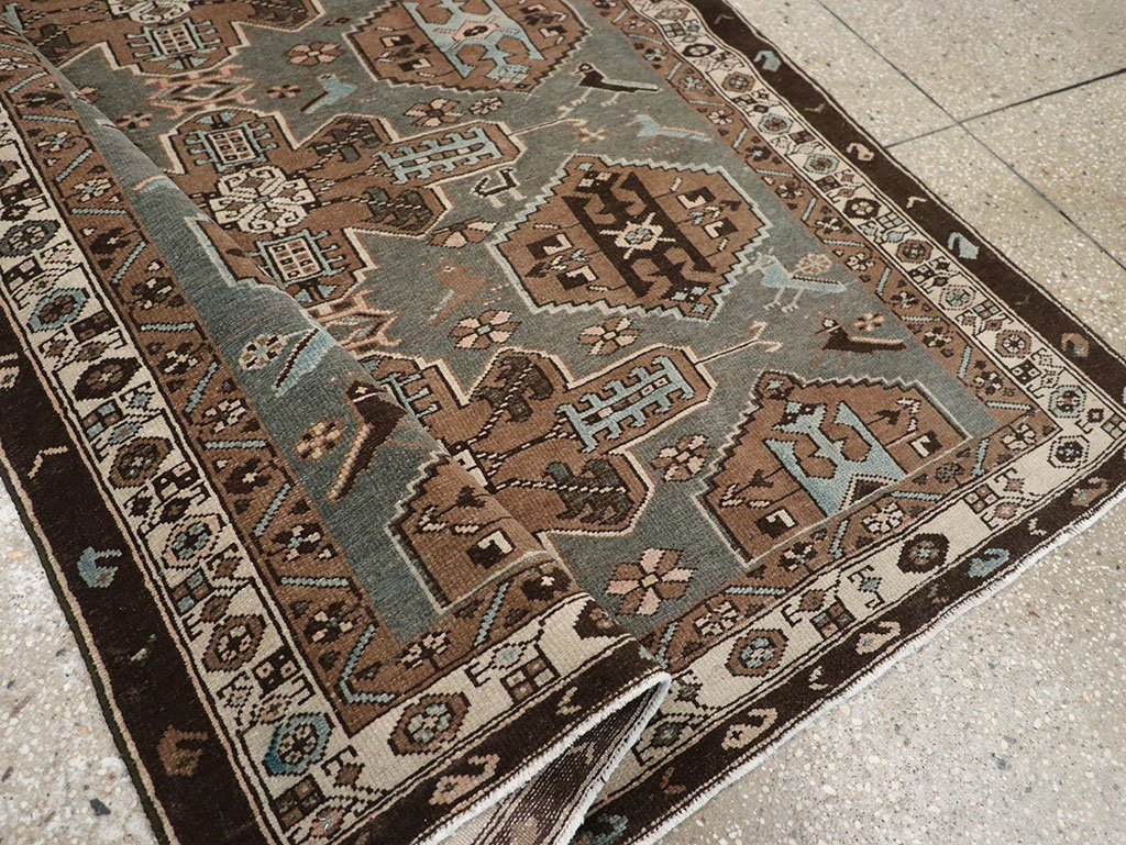 Antique Persian Malayer Accent Rug, No.31982 - Gss