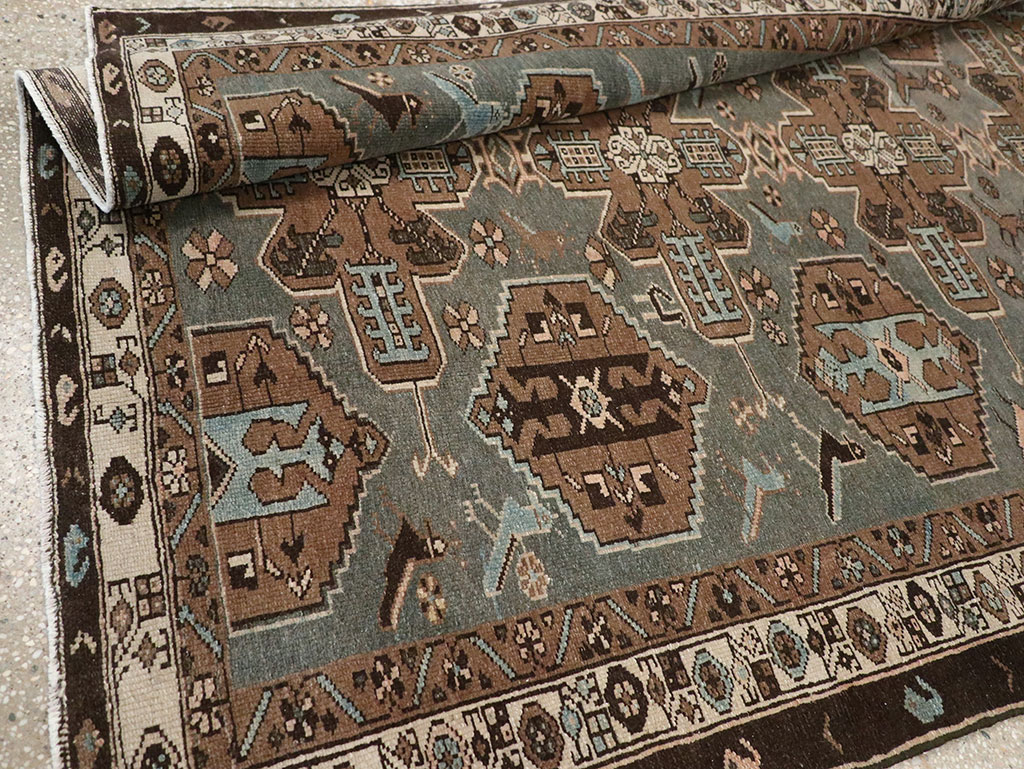 Antique Persian Malayer Accent Rug, No.31982 - Gss